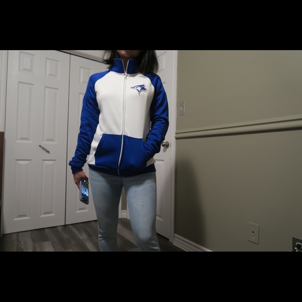 PINK blue Jay Jacket.